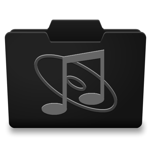 Black Grey Music Icon 512x512 png